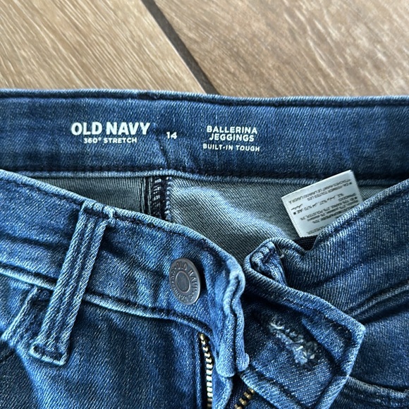 2 pairs of girls old navy jeggings size 14 - Picture 2 of 2